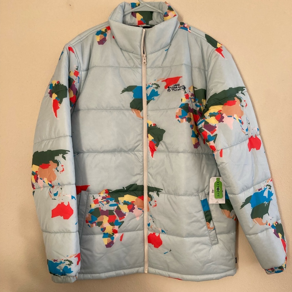 VANS LIMITED EDITION SAVE THE PLANET PUFFER JACKET